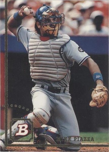 その他 92 bowman mike piazza rc GM!! 1992 Bowman - Mike Piazza - Rookie RC #461 Los Angeles