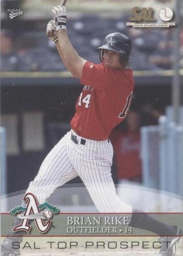 2008 MultiAd Sports South Atlantic League Top Prospects - Brian Rike #28