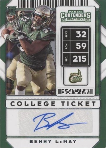 2020 Panini Contenders Draft Picks Benny Lemay #127