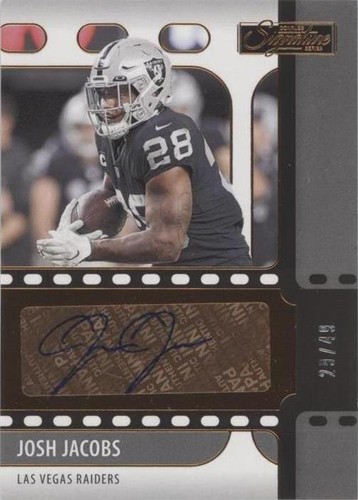 2020 Panini Chronicles Teal Josh Jacobs Las Vegas Raiders