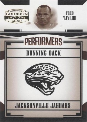 2005 Donruss Gridiron Gear Fred Taylor #P-20
