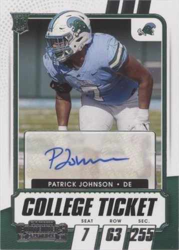 2021 Panini Contenders Draft Picks Patrick Johnson #306