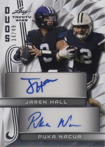 2023 Leaf Trinity Jaren Hall Puka Nacua #TD-11