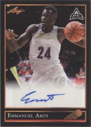 2021-22 Leaf Memories - Emmanuel Akot #BG-EA1