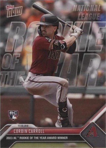 2023 Topps Now NL Rookie of the Year CORBIN CARROLL #OS-11 Arizona