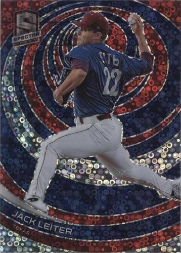 2021 Jack Leiter Leaf Flash of Brilliance Rookie Auto Silver