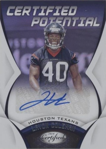 2018 Panini Certified Lavon Coleman #CPS-LC