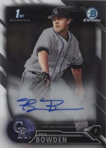 2016 Bowman Draft - Ben Bowden #CDA-BB