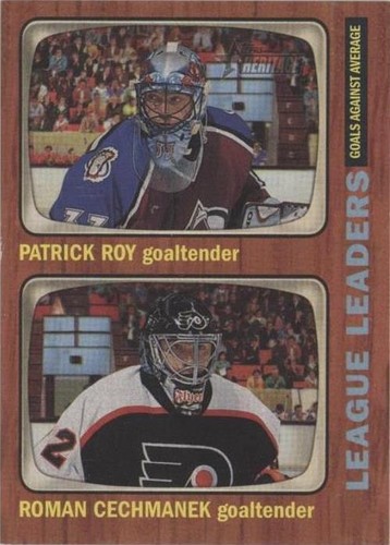 2002-03 Topps Heritage - Patrick Roy Roman Cechmanek #117