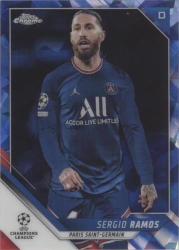 2021-22 Topps Chrome UCL Sapphire Edition Sergio Ramos #71