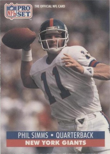 1991 Pro Set Phil Simms #601