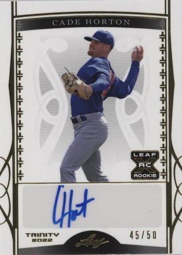 2022 Leaf Trinity - Cade Horton #BA-CH1