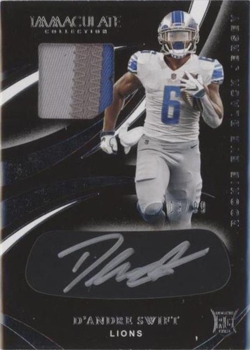 2020 Panini Immaculate Collection D'Andre Swift #REB-8