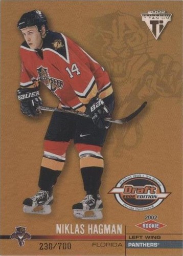 2001-02 Pacific Private Stock Titanium Draft Edition - Niklas Hagman #131