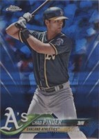 2018 Topps Chrome Sapphire Edition - Chad Pinder #394