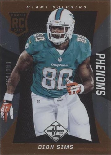 2013 Panini Limited Dion Sims #169
