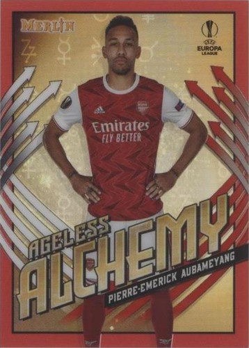 2020-21 Topps Merlin Collection Chrome UCL Pierre-Emerick Aubameyang #AA-PA