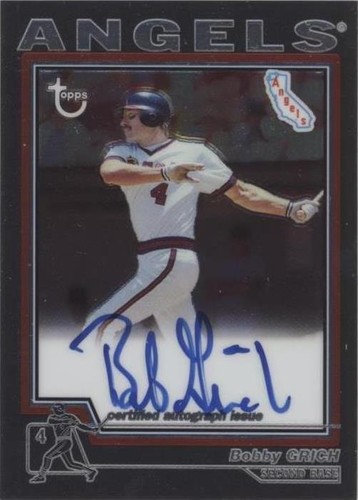 2004 Topps Retired Signature Edition - Bobby Grich #TA-BGR