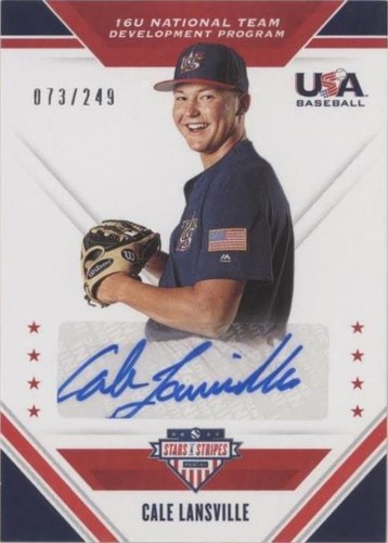2020 Panini USA Baseball Stars & Stripes - Cale Lansville #16U-CL
