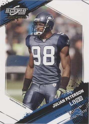 2009 Score Inscriptions Julian Peterson #257