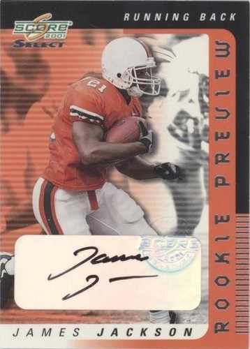 2001 Score Select James Jackson #RP-42