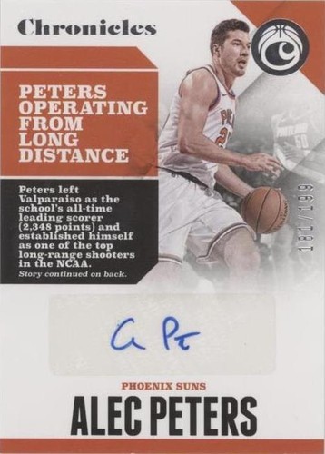 2017-18 Panini Chronicles - Alec Peters #CA-APT