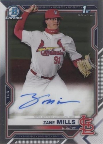 2021 Bowman Draft - Zane Mills #CDA-ZM