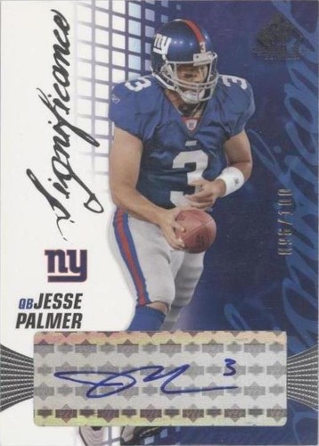 2004 SP Game Used Edition Jesse Palmer #SIG-JP