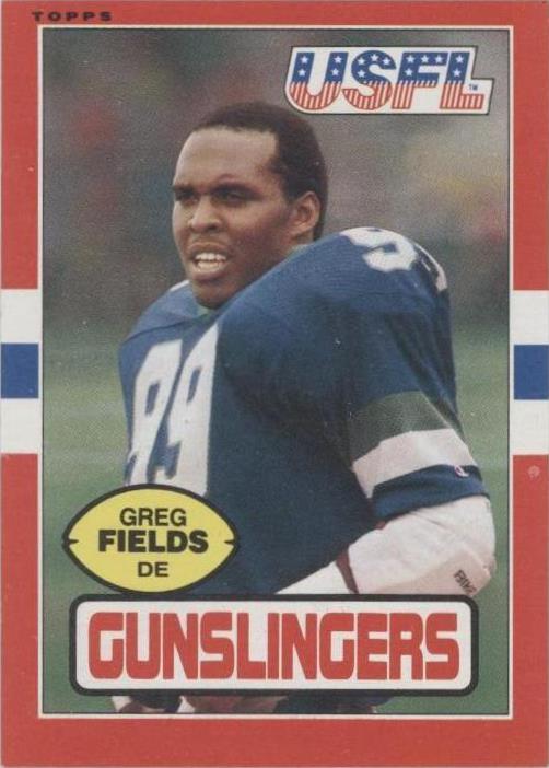 1985 Topps USFL Greg Fields #116
