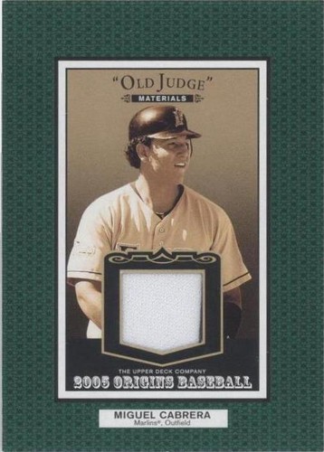 2005 Upper Deck Origins - Miguel Cabrera #OJ-MC
