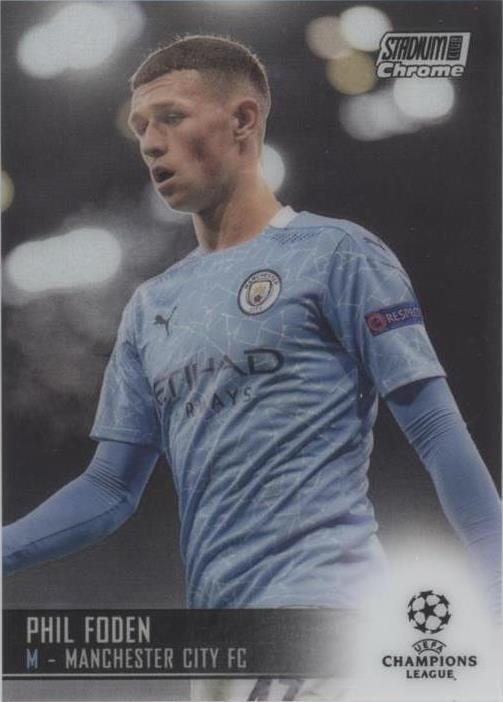 2020-21 Topps Stadium Club Chrome UCL Phil Foden #32