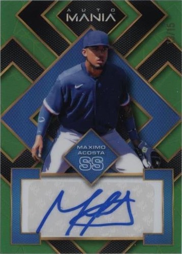 2023 Wild Card Auto Mania - Maximo Acosta #AM-SQ53