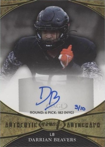 2022 Sage Aspire Darrian Beavers #ASP-DB2