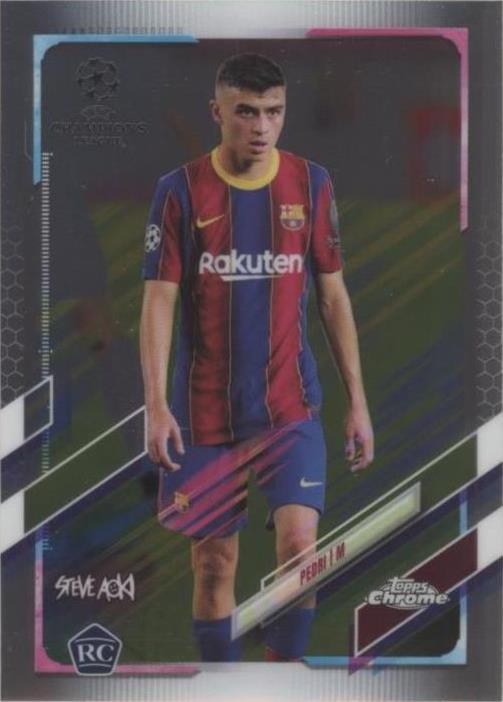 2020-21 Topps Chrome X Steve Aoki UCL Pedri #61