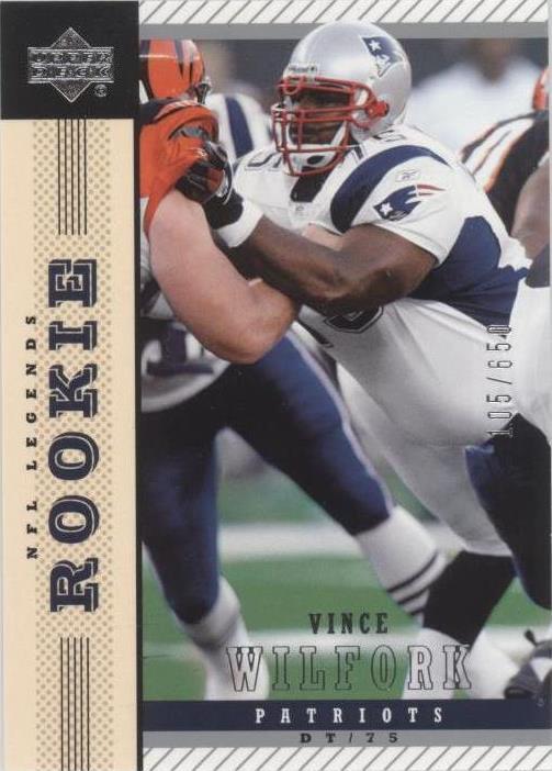 2004 Upper Deck NFL Legends Vince Wilfork #158