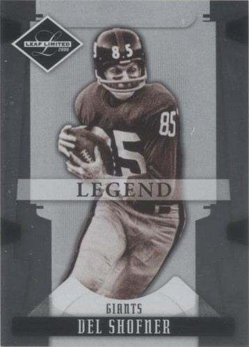 2008 Leaf Limited Del Shofner #125