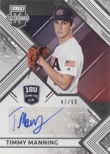 2018 Panini Elite Extra Edition - Timmy Manning #18U-TM