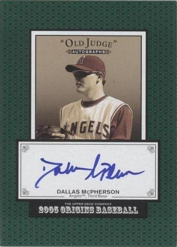2005 Upper Deck Origins - Dallas McPherson #DM