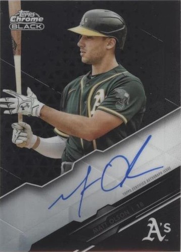 2020 Topps Chrome Black - Matt Olson #CBA-MO