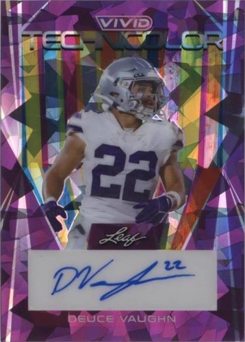 2023 Leaf Vivid Deuce Vaughn #T-DV1