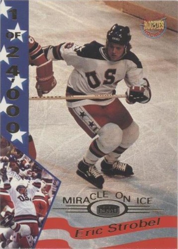1995 Signature Rookies Miracle on Ice 1980 - Eric Strobel #36