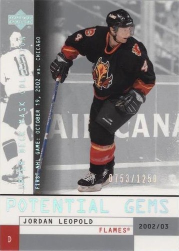 2002-03 Upper Deck Mask Collection - Jordan Leopold #173