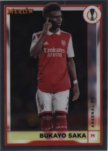 2022-23 Topps Merlin UEFA Club Competitions Bukayo Saka #12