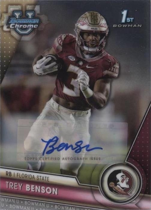 2023 Bowman University Chrome Trey Benson #5