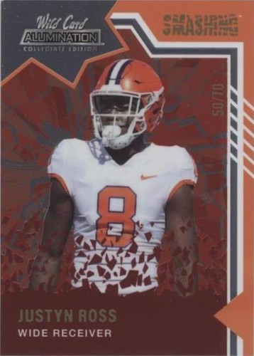 2021 Wild Card Alumination NIL Collegiate Edition Justyn Ross #ANSM-12