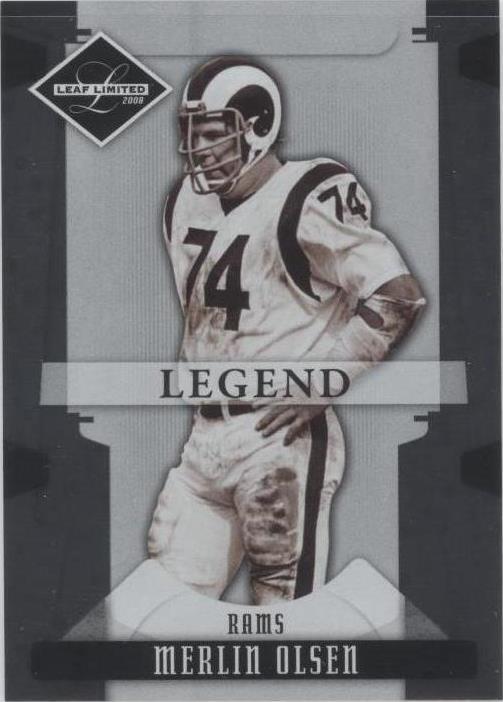 2008 Leaf Limited Merlin Olsen #163