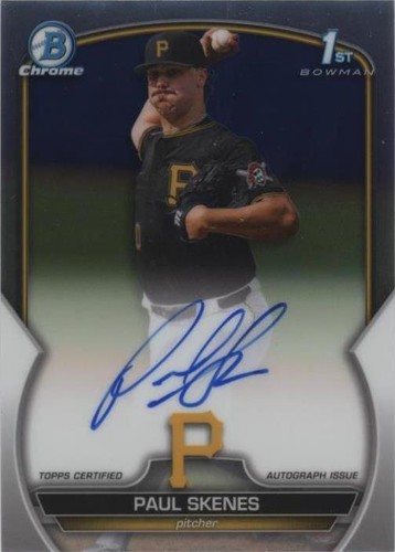 シングルカード Topps - PSA 10 Bowman Paul Skenes My 1st Bowman PSA 10 PAUL SKENES 1st 2023 Bowman Chrome Draft SAPPHIRE