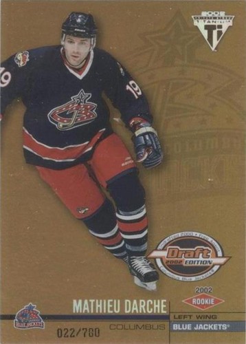 2001-02 Pacific Private Stock Titanium Draft Edition - Mathieu Darche #119