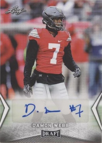 2018 Leaf Draft Damon Webb #BA-DW3