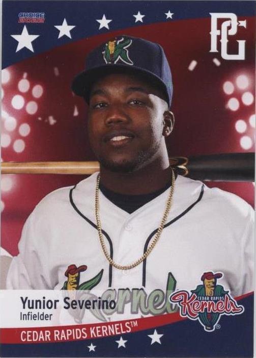 2022 Choice Cedar Rapids Kernels - Yunior Severino #35